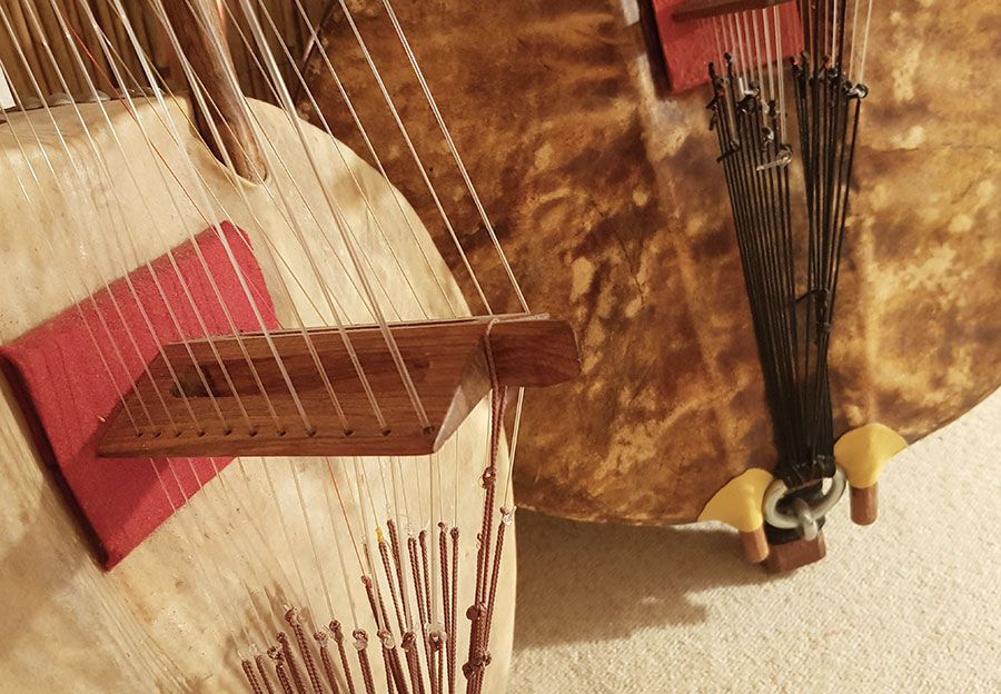 Kora – Saiteninstrument bei Djembe Drumming Musikschule Braunschweig